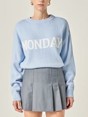 English Factory Relaxed Fit "Monday" Sweater